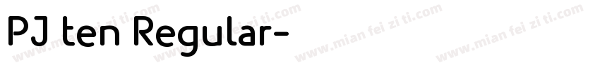 PJ ten Regular字体转换